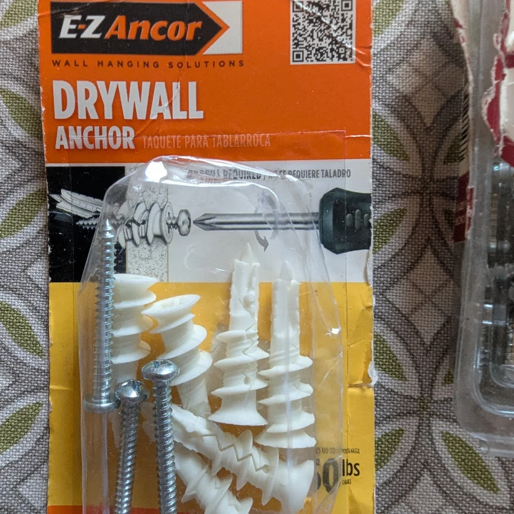 Assorted Wall Anchors and Screws Set. For Construction, Renovation, Hanging.
